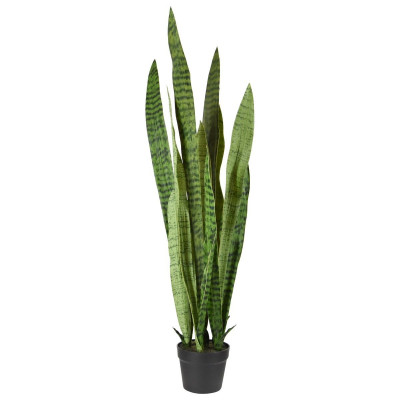 Artificial Sanseveria green 110cm in pot