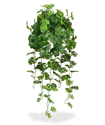 Planta pendurada Monstera artificial 80 cm verde