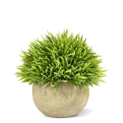 Artificial Mini Bamboo grass 14 cm green in pot