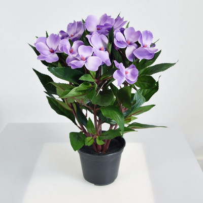 Impatiens artificial plant 30 cm purple