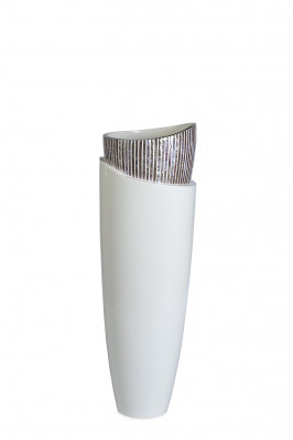 Vase In Vase White Large - White (⌀40 ↕125)