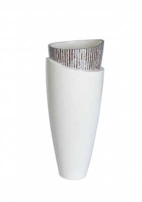 Vase In Vase White Medium - White (⌀38 ↕90)