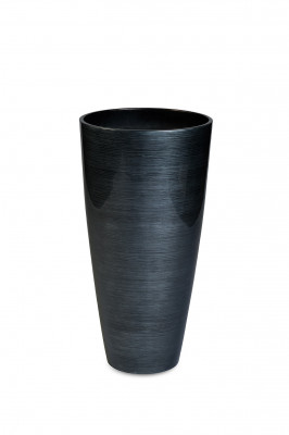 Vita Stripes Vase Medium - Medium Silver (⌀46,5 ↕90)
