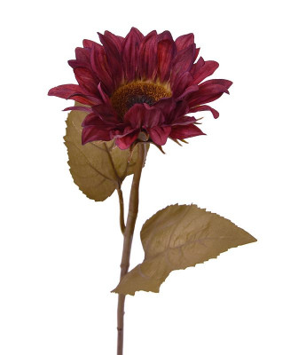 Konstgjord Solros kvist (65 cm)