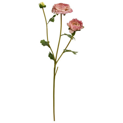 Dirbtinis Vėdrynas šaka 60 cm rožinė