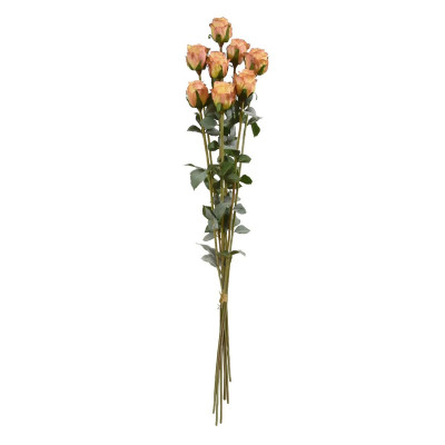 Artificial Rose bundle x8 70 cm orange