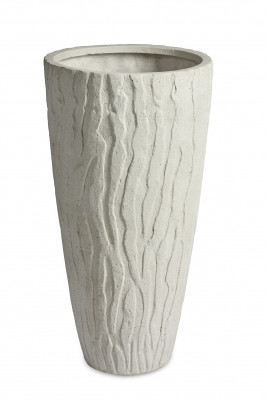 Pattern Vase Large - White Washed (⌀57 ↕120)