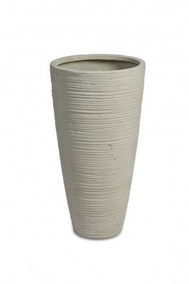 Curved Vase Large - White Washed (⌀57 ↕120)
