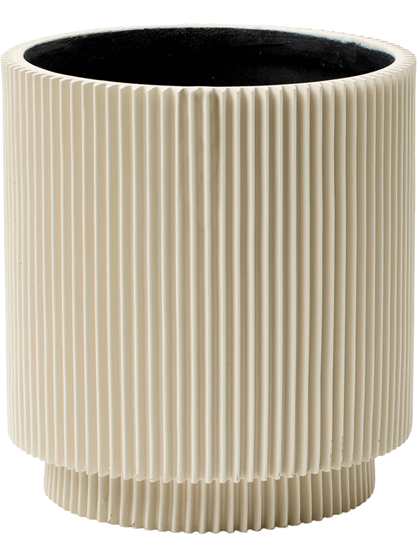 Capi Nature Groove Special - Vase Cylinder Beige (⌀19 ↕21)