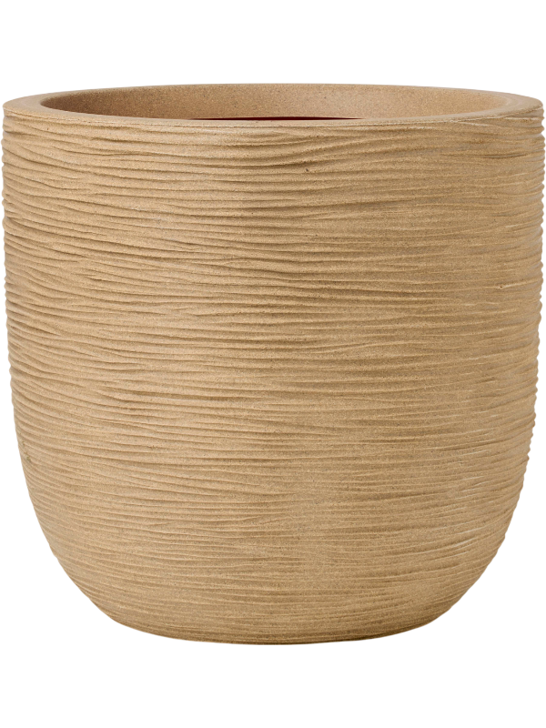 Capi Nature Rib NL - Planter Ball Beige (ø35 ↕34)