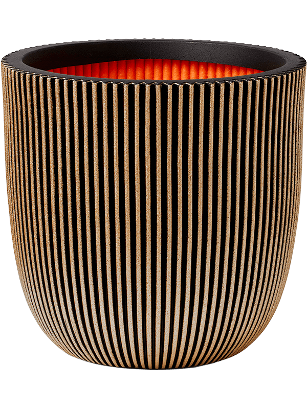 Capi Nature Groove NL - Planter Ball Black Gold (⌀43 ↕41)
