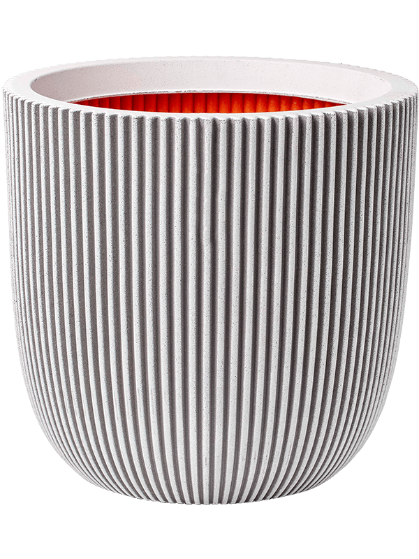 Capi Nature Groove NL - Planter Ball Ivory (⌀43 ↕41)