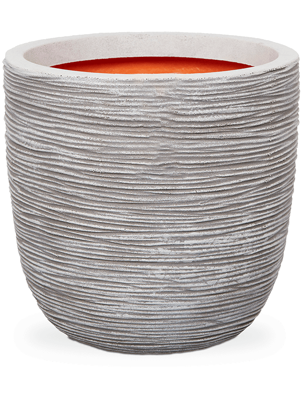 Capi Nature Rib NL - Planter Ball Ivory (⌀43 ↕41)
