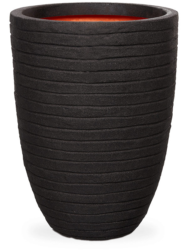 Capi Nature Row NL - Vase Elegant Low Black (⌀46 ↕58)