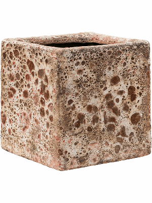 Baq Lava, Cube relic pink (glazed inside) (↔16 ↕16)