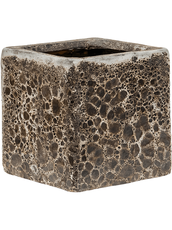 Baq Lava - Cube Relic Black (glazed inside) ( ↔16 ↖16 ↕16)