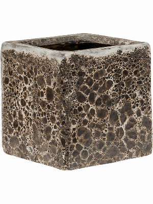 Baq Lava, Cube relic black (glazed inside) (↔16 ↕16)