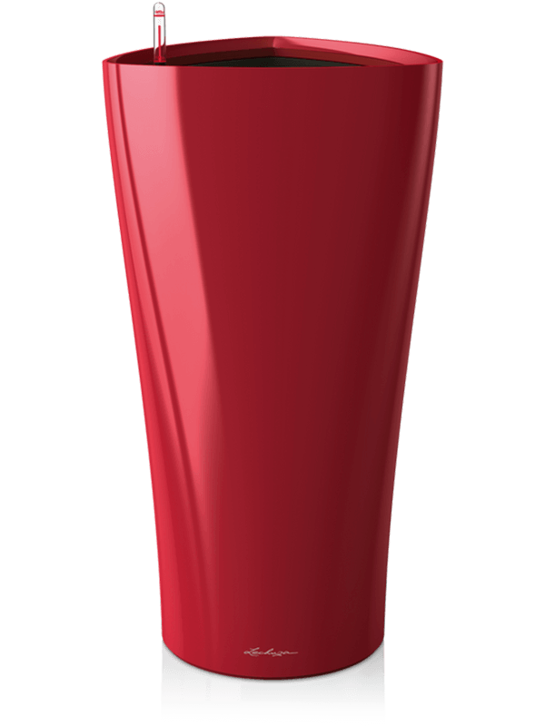 Lechuza Premium Delta 40 - All Inclusive Set Scarlet Red High-gloss (⌀40 ↕75)