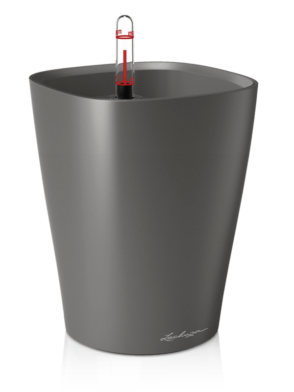 Lechuza Premium Deltini - All Inclusive Set Anthracite (⌀14 ↕18)