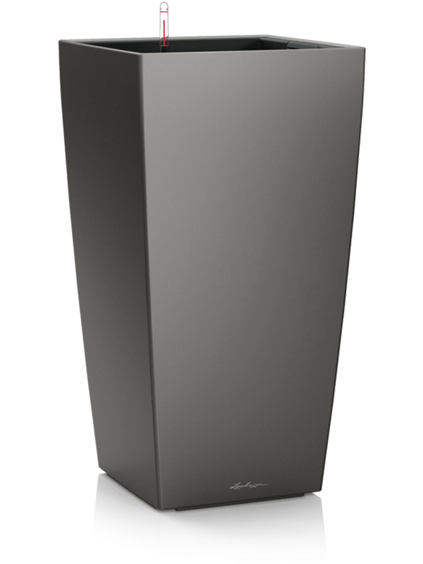 Lechuza Premium Cubico 40 - All Inclusive Set Anthracite ( ↔40 ↖40 ↕75)