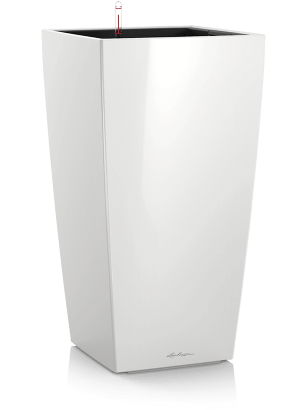 Lechuza Premium Cubico 40 - All Inclusive Set White ( ↔40 ↖40 ↕75)