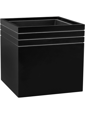 Baq Line-Up, Cube Matt Black (with liner and wheelplate) (↔38 ↕38)
