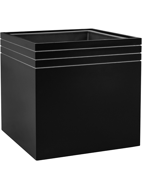 Baq Line-Up - Cube Matt Black (with liner and wheelplate) ( ↔48 ↖48 ↕48)