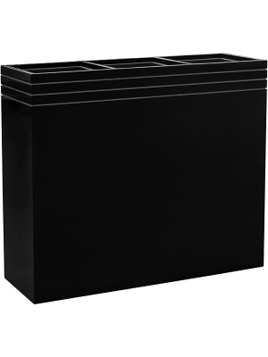 Baq Line-Up, Rectangle Matt Black (with liner) (↔30 ↕75)