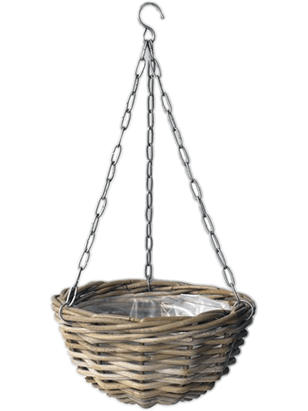 Rattan - Hanging Basket Antique Grey (⌀30 ↕15)