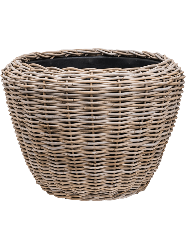 Drypot Rattan - Round Grey Outdoor (⌀80 ↕62)