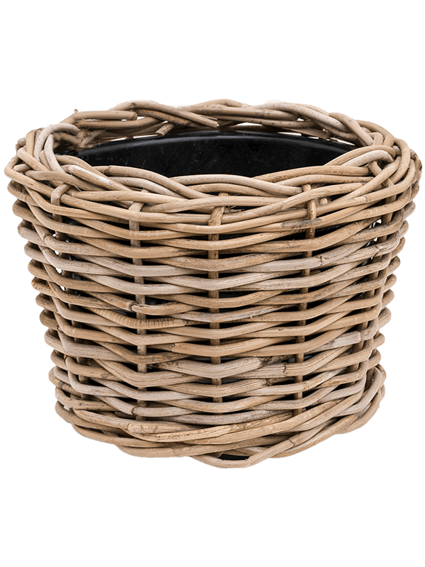 Drypot Rattan - Round grey (⌀27 ↕20)