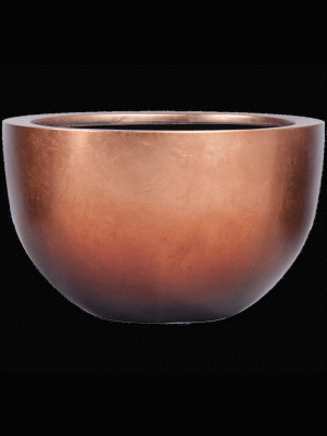 Baq Metallic Silver leaf, Bowl matt copper (⌀45 ↕27)