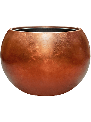 Baq Metallic Silver leaf, Globe matt copper (with liner) (⌀60 ↕43)