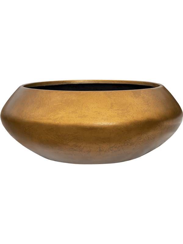 Baq Metallic Silver leaf - Bowl Ufo Matt Honey (⌀55 ↕22)