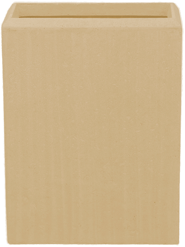 Baq Polystone Plain, Square Natural (↔15 ↕45)