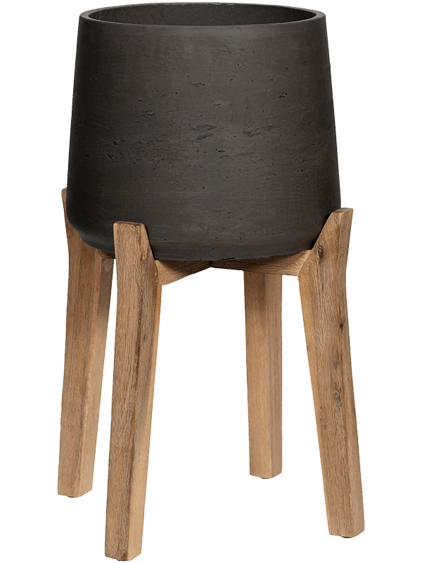 Rough With Feet High - Patt M Black Washed (⌀16 ↕34)