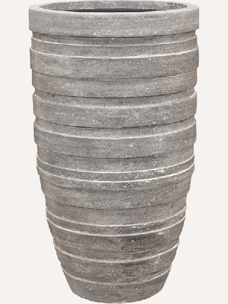 Baq Polystone Coated Junar, Partner Raw Grey (with liner) (⌀40 ↕70)  (6PSC241RG)