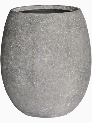 Baq Polystone Coated Plain, Balloon Raw Grey (with liner) (⌀48 ↕55)