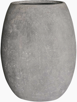 Baq Polystone Coated Plain, Balloon Raw Grey (with liner) (⌀52 ↕68)