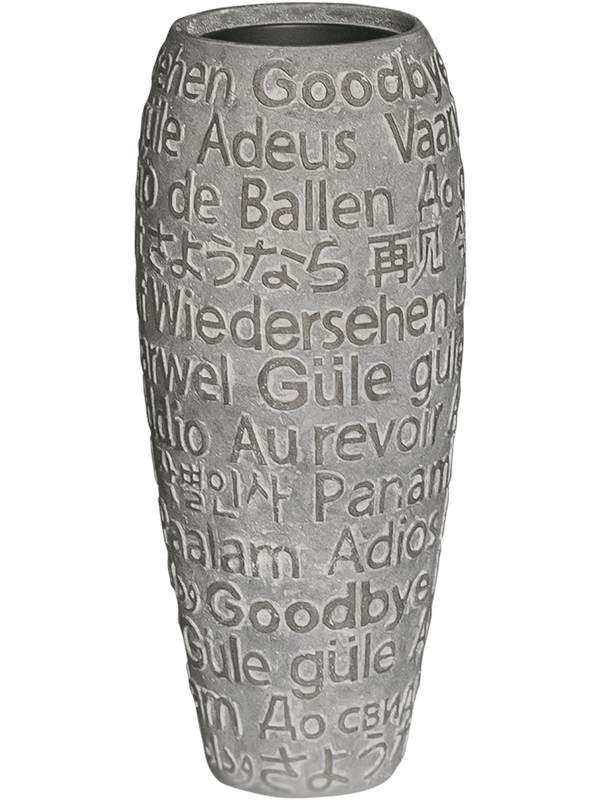 Baq Polystone Coated Depart - Emperor Raw Grey (with liner) (⌀39 ↕90)