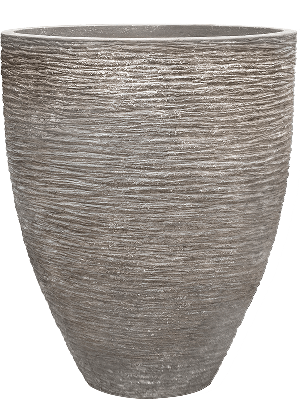 Baq Polystone Coated Ribbed, Couple Raw Grey (⌀90 ↕111)