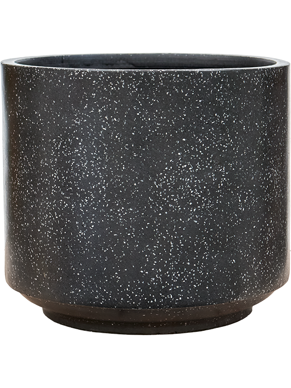 Baq Terrazzo - Cylinder Black (⌀43 ↕38)