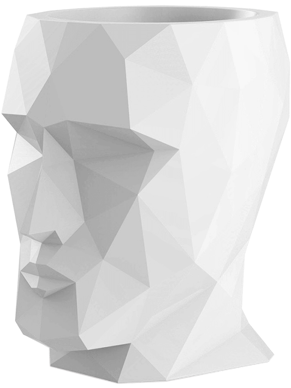 Nano Adan Glossy - Pot Opaque White ( ↔17 ↖13 ↕18)