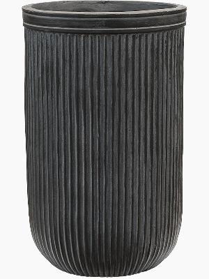 Baq Vertical Rib, Cylinder Anthracite (⌀30 ↕47)