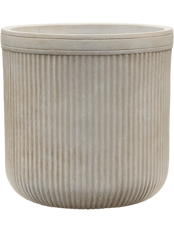 Baq Vertical Rib - Cylinder Beige (⌀40 ↕40)