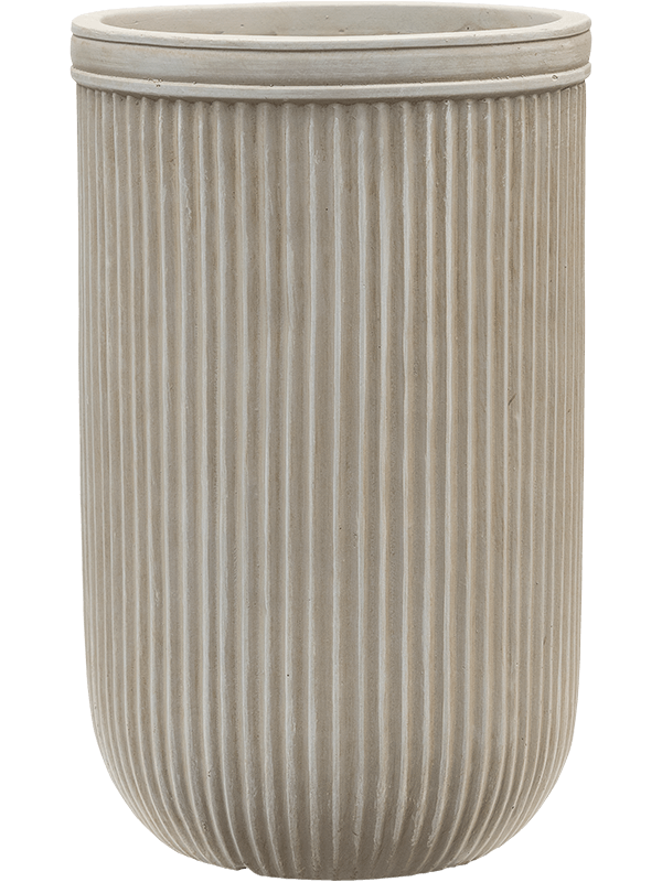 Baq Vertical Rib - Cylinder Beige (⌀30 ↕47)
