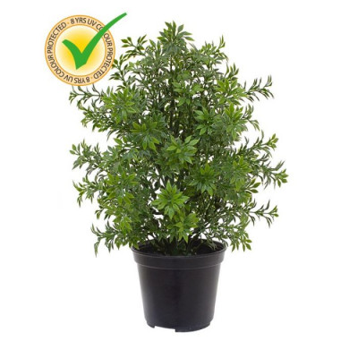 Planta Eucalyptus artificial 30 cm UV em pote 10 cm