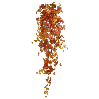 Artificial hanging plant Autumn maple 120cm orange