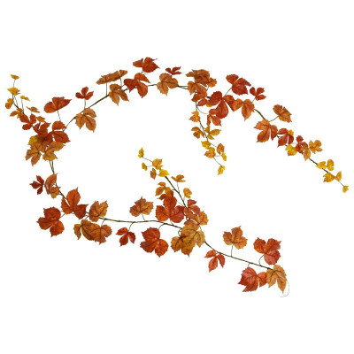 Artificial Maple garland 180cm autumn orange