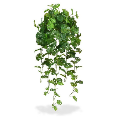 Planta pendurada Monstera artificial 80 cm verde